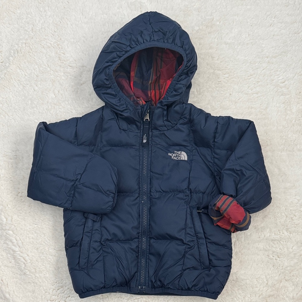 The North Face Reversible Navy Puffer Jacket